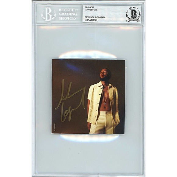 John Legend Autographed Legend CD Cover Card Beckett Authentic Slab Soul Pop COA - Picture 1 of 4
